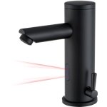 Auralum robinet de lavabo infrarouge noir entirement automatique eau froide / chaude robinet mitigeur ...