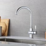 Robinet mitigeur cusine rotatif 360bec forme de u mitigeur de cuisine chrome robinetterie vier mlangeur ...