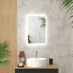 Aurlane - miroir salle de bain avec eclairage led - 40x60cm - go led Aurlane - miroir salle de bain avec eclairage led - 40x60cm - go led