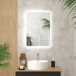 Aurlane - miroir salle de bain avec eclairage led - 50x70cm - go led Aurlane - miroir salle de bain avec eclairage led - 50x70cm - go led