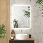 Aurlane - miroir salle de bain avec eclairage led - 60x80cm - go led Aurlane - miroir salle de bain avec eclairage led - 60x80cm - go led