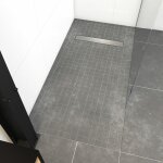 Aurlane - receveur de douche à carreler 90x160cm recoupable sur mesure - avec bonde caniveau rainy linear ... Aurlane - receveur de douche à carreler 90x160cm recoupable sur mesure - avec bonde caniveau rainy linear ...