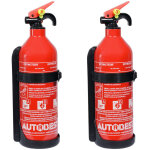 Lot de 2 extincteurs 1kg  poudre classe abc autobest