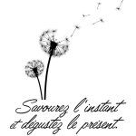 Sud trading - autocollant mural pissenlit citation