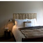 Plage - autocollant mural tête de lit en bois, style cabane, 60 cm x 160 cm Plage - autocollant mural tête de lit en bois, style cabane, 60 cm x 160 cm