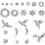 Autocollant oiseau oiseaux collision anti - collision autocollants de fen�tre protection de porte en ...