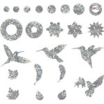 Autocollant oiseau oiseaux collision anti - collision autocollants de fen�tre protection de porte en ...