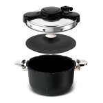 Seb - autocuiseur 6l inox noir p4810700 Seb - autocuiseur 6l inox noir p4810700