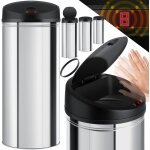 Kesser automatic sensor poubelle poubelle  dchets corbeille  papier en inox 30 litres argent