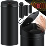 Automatique sensor poubelle poubelle � d�chets corbeille � papier en inox 40 litres noir - kesser