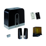 Faac ? kit de motorisation de portail coulissant 400kg 24v ? moteur brushless ? vitesse 18m / min ? dispositif ...