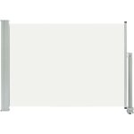 Auvent paravent store brise - vue lat�ral r�tractable de patio jardin terrasse balcon protection visuelle ...