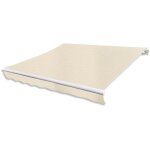 Auvent pliable manuel 300 cm cr�me vidaxl