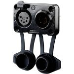 Av rrx5mf - z - 012 - 1 xlr embase m�le, embase femelle nombre de p�les: 5 noir 1 pc(s) - rean