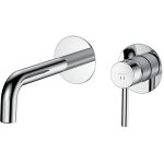 Avapax mitigeur de lavabo encastr� - acier bross� - cartouche c�ramique 35 mm - classe de d�bit z