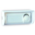 Bouton de sonnette filaire rétro - éclairé blanc evology avidsen 100302 Bouton de sonnette filaire rétro - éclairé blanc evology avidsen 100302