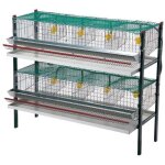 Cage cailles pondeuses 8 compartiments