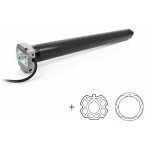 Moteur volet filaire secours �55 80nm + adaptations axe zf80