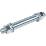 Axe pour roue de brouette 20mm pour ref 760189 - acier galvanis - longueur 150mm - largeur moyeu 90mm ...