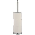 Axentia porte - papier toilette sur pied en acier chrome hauteur 51, 5 cm, porte 4 rouleaux de papier ...