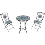 Axi am�lie table et chaise bistrot, 2 chaises 1 table, ensemble bistro ext�rieur mosaique multi couleur ...