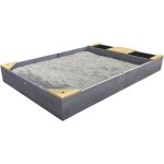 Kelly bac à sable en bois avec banc et récipients pour l'eau 180 x 115 cm bac à sable pour enfants en ... Kelly bac à sable en bois avec banc et récipients pour l'eau 180 x 115 cm bac à sable pour enfants en ...