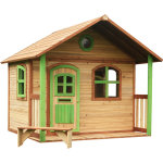 Axi milan maison enfant en bois fsc maison de jeux pour l'extérieur / jardin en marron & vert maisonnette ... Axi milan maison enfant en bois fsc maison de jeux pour l'extérieur / jardin en marron & vert maisonnette ...
