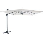 Axi nima parasol dport gris / beige - parasol dport rectangulaire 300x300 cm - parasol pied dport, ...