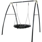 Axi - portique en métal avec balançoire nid d'oiseau enfant balançoire ronde pour le jardin Axi - portique en métal avec balançoire nid d'oiseau enfant balançoire ronde pour le jardin