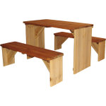 Axi zidzed table picnic enfant en bois xl banc pique nique pour enfants