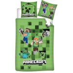 Parure de lit r�versible minecraft vert - 140 cm x 200 cm