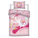 Parure de lit r�versible peppa pig - - fair ground fun - - 140 cm x 200 cm