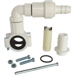 Ayor - bride de vidange coude pour tuyau pvc d'vacuation machine  laver - 32  40mm