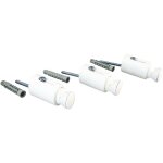 Ayor - fixations de 3 consoles pour sche - serviette  tubes ronds
