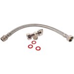 Somatherm for you - kit de raccordement wc avec un robinet de wc, un flexible, 2 joints