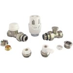 Kit radiateur robinet thermostatique droit 15 / 21