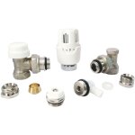 Kit radiateur robinet thermostatique equerre 15 / 21