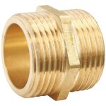 Ayor - mamelon laiton double m�le 15 / 21 (x10)