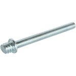 Ayor - patte � vis � m�taux 7 / 150 - 40 mm (x100) - acier nickel� � �paulement