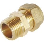 Raccord  compression laiton tc 12 - mle 12 / 17
