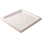 Ondee zen - receveur de douche meri - picots antidrapants - 90x90x6, 5cm - grs - blanc