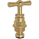 Ayor - tte  potence pour robinet d'arrosage avec presse - toupe m12 / 17 - laiton bross