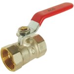 Vanne � sph�re double femelle 3 / 4' poign�e plate