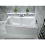 Azura home design - baignoire angle droit zianigi avec tablier - 150cm