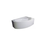Azura home design - baignoire d'angle droite rima 130 / 140 / 150 / 160 / 170 cm avec tablier - 140cm ...