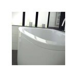 Azura home design - baignoire d'angle luna 150 cm avec tablier - droit