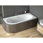 Azura home design - baignoire hilio slim 150 / 160 / 170 / 180 droite - 150cm