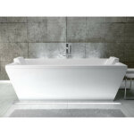 Azura home design - baignoire lot blanc vera 180x80