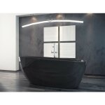 Azura home design - baignoire îlot goya noir 142x62 cm / 160x70 cm - 160 x 70 cm Azura home design - baignoire îlot goya noir 142x62 cm / 160x70 cm - 160 x 70 cm
