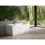 Azura home design - baignoire semi - lot blanc vena 170x75